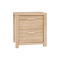 Artiss Bedside Table 2 Drawers - MAXI Pine