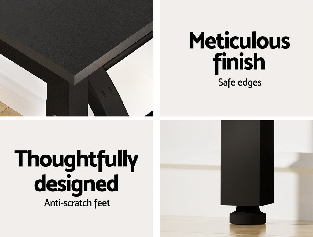 Artiss Computer Desk Foldable Black 80CM