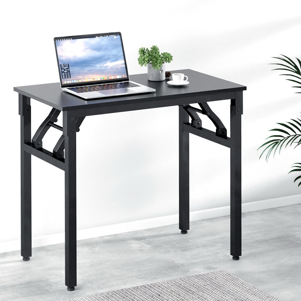 Artiss Computer Desk Foldable Black 80CM